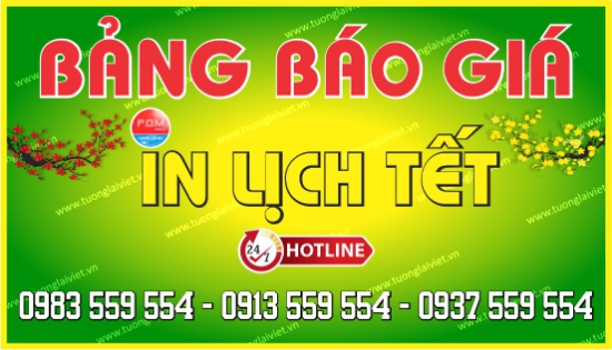 Báo Giá In Lịch Tết 2026