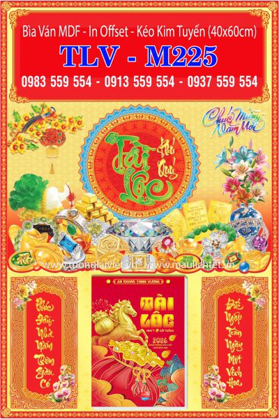 Bìa lịch gắn bloc Tài Lộc