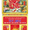 Bìa lịch gập khung vàng Chữ Phúc