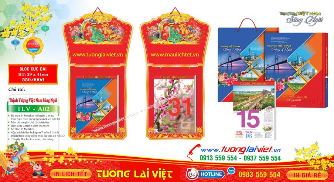 Địa chỉ In Lịch Tết Tại Tphcm