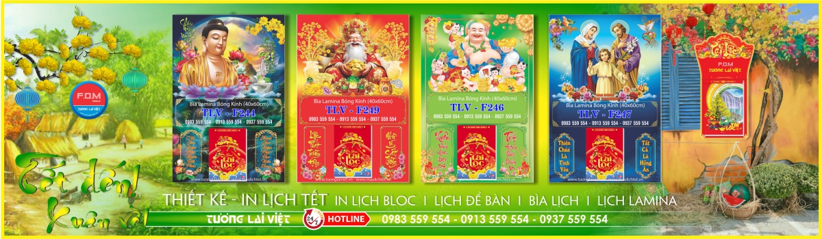 In Bìa Lịch Gỗ LAMINATE