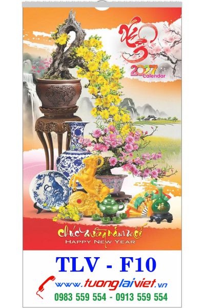 In Lịch 7 tờ Bonsai