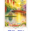 In Lịch 7 Tờ Lò Xo Tranh Lụa Quê Hương