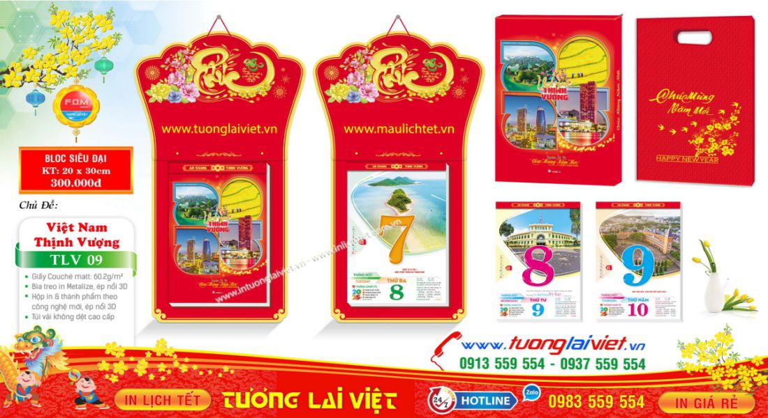 In Lịch Bloc Đẹp 2026
