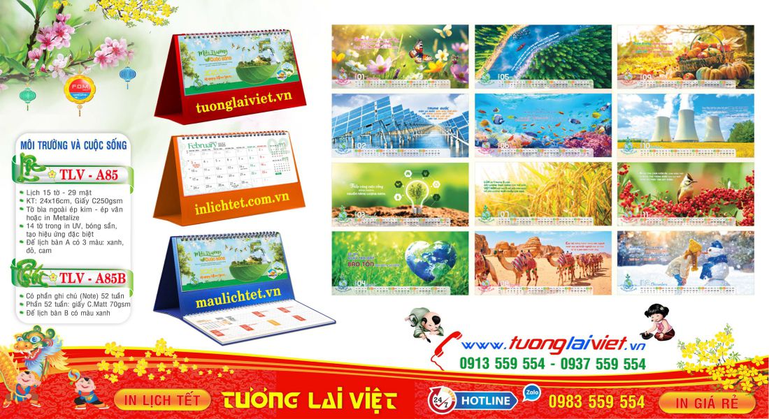 In Lịch Để Bàn Giá Rẻ