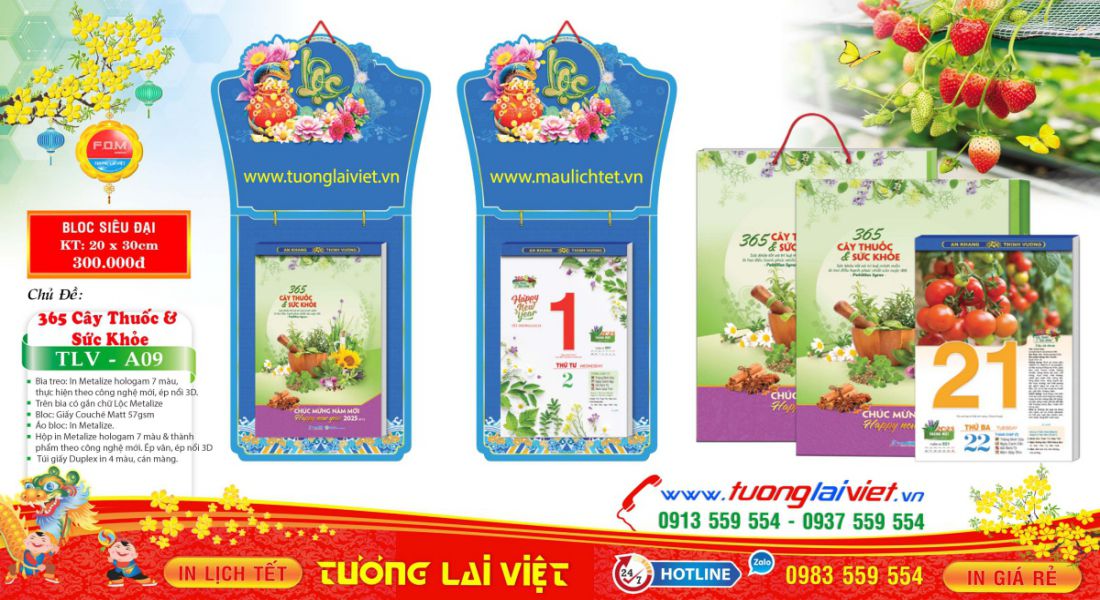 Lịch Bloc 365 Cây Thuốc