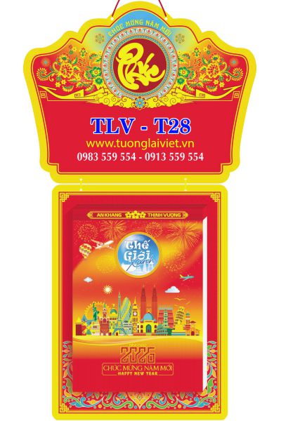 Lịch bloc siêu đại 20x30 Phong Cảnh Thế Giới