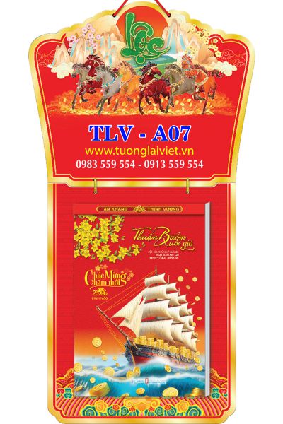 Lịch bloc siêu đại 20x30 Thuận Buồm Xuôi Gió