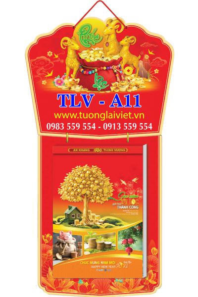 Lịch Bloc siêu đại Bìa Dán Nổi
