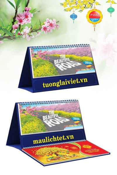Lịch Để Bàn 13 Tờ Những Con Đường Đẹp
