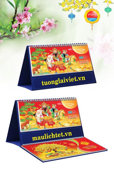 Lịch Để Bàn 13 Tờ Phúc Lộc Thọ
