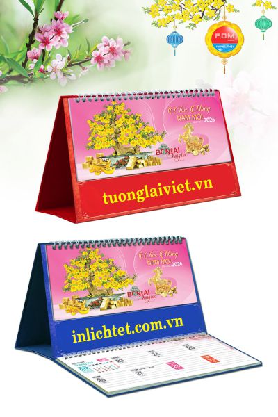 Lịch Để Bàn 15 Tờ Bonsai