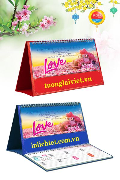 Lịch Dể Bàn 15 Tờ Những Ngày Yêu Thương