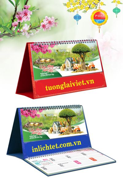 Lịch Để Bàn 15 Tờ Tạo Dựng Để Thành Công