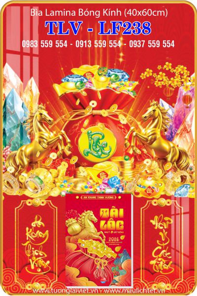 Lịch Gỗ Laminate Lộc Túi Vàng