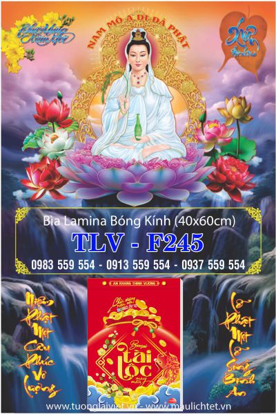 Lịch Gỗ Laminate Phật Quan Âm