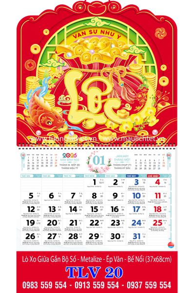 Lịch lò xo giữa bộ số Chữ lộc