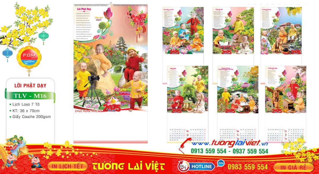 Mẫu Lịch Tờ Lời Phật Dạy