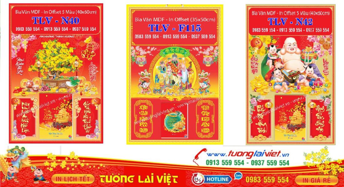 Mẫu Bìa Lịch Offset Giá Rẻ